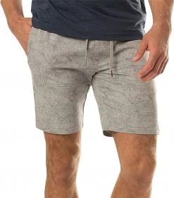 TravisMathew Men's Water Moccasin Golf Shorts Heather Sleet