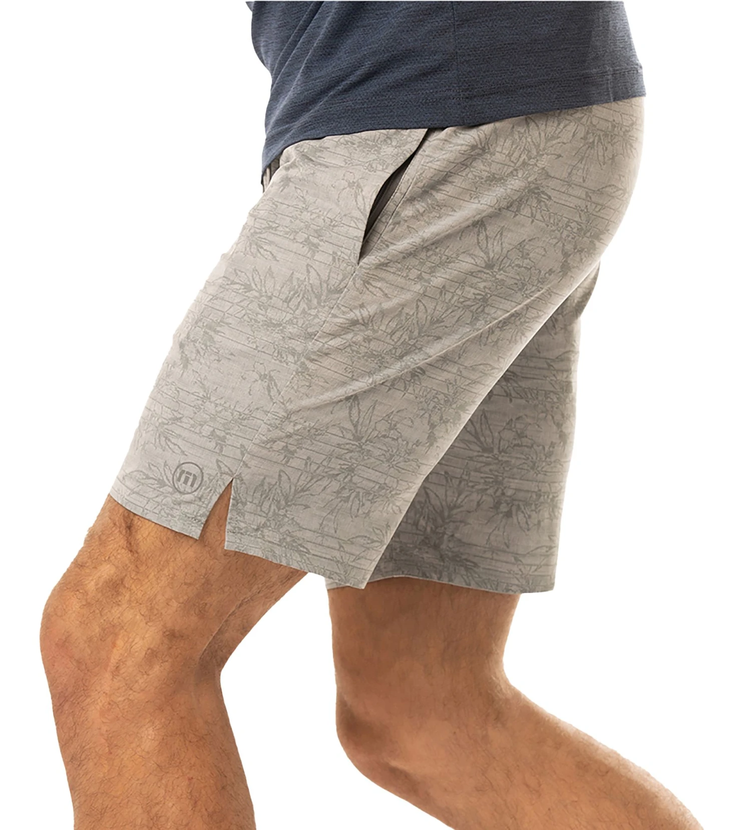 TravisMathew Men's Water Moccasin Golf Shorts Heather Sleet 6 TravisMathew Men's Water Moccasin Golf Shorts Heather Sleet - Image 4