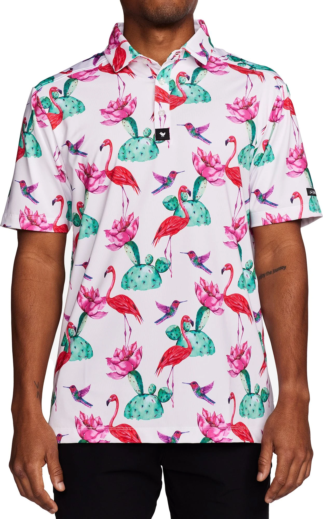 Bad Birdie Men's Flock With Me Golf Polo 3 Bad Birdie Men's Flock With Me Golf Polo