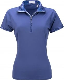 Nancy Lopez Golf Nancy Lopez Women's Fever Golf Polo Midnight Multi