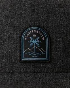 TravisMathew Men's Beaches Be Salty Golf Hat Heather Black -Golf Apparel Sales Shop unnamed file 9549