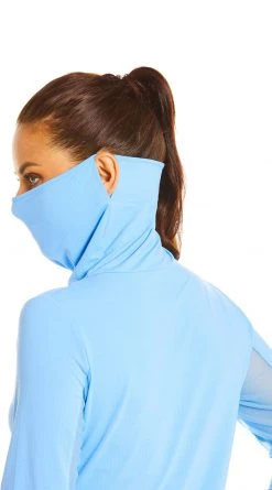 IBKUL Women's IBKareFUL Convertible Mock Golf Top Peri -Golf Apparel Sales Shop unnamed file 9685