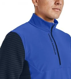 Under Armour Men's Storm Evolution Daytona Half Zip Golf Top Emotion Blue/black -Golf Apparel Sales Shop unnamed file 9703