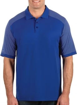 Antigua Men's Engage Polo Shirts (Big & Tall) Dark Royal/white