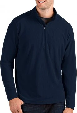 Antigua Men's Glacier 1/4 Zip Pullover Jacket Black