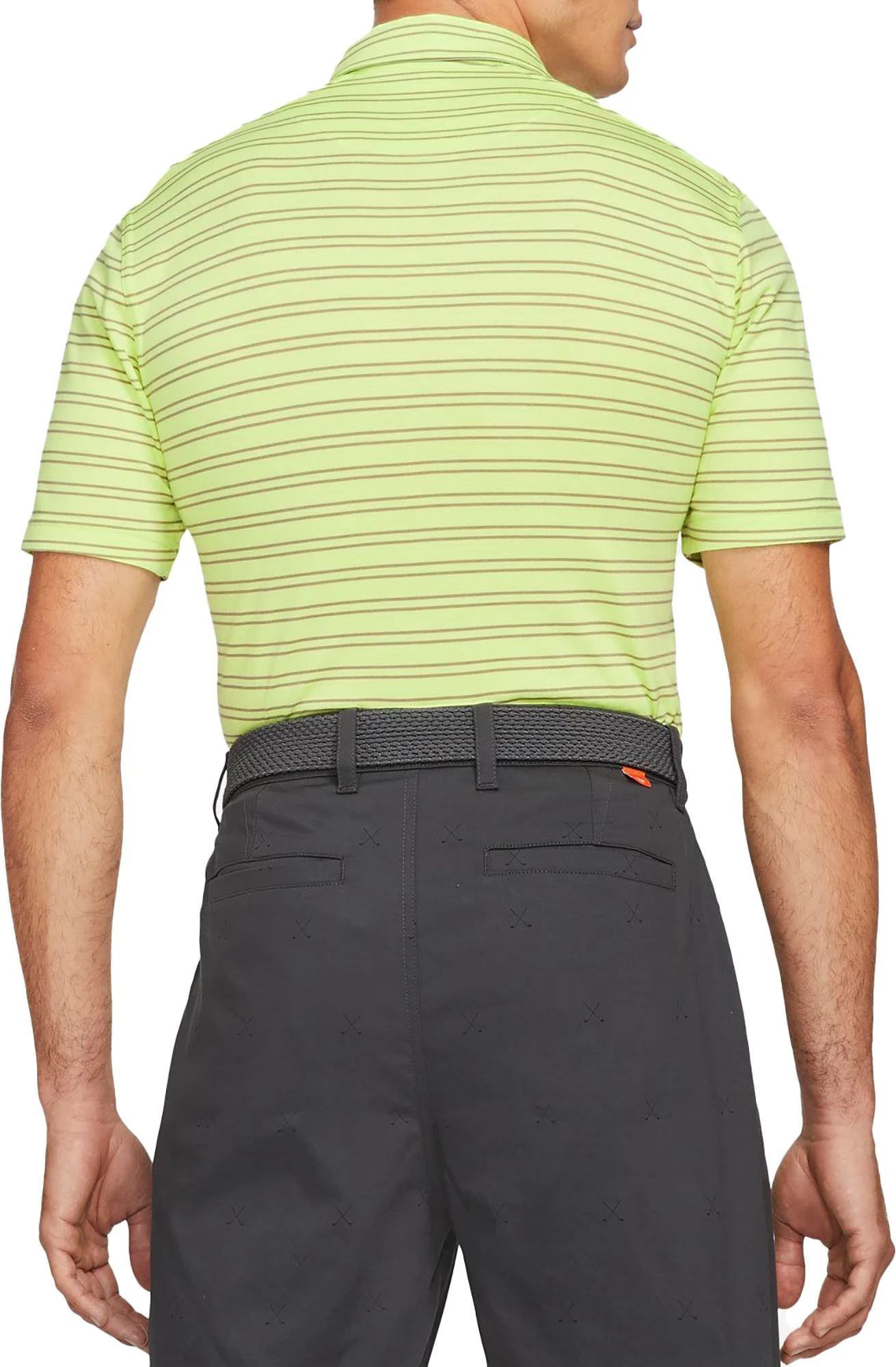 Nike Men's Dri-Fit UV Striped Golf Polo Track Red/black 5 Nike Men's Dri-Fit UV Striped Golf Polo Track Red/black - Image 3