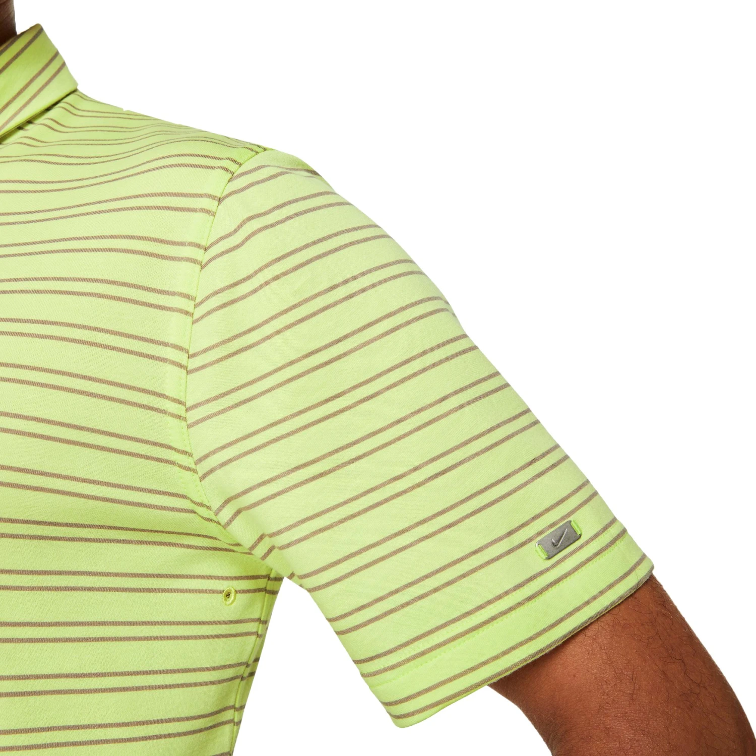 Nike Men's Dri-Fit UV Striped Golf Polo Track Red/black 7 Nike Men's Dri-Fit UV Striped Golf Polo Track Red/black - Image 5