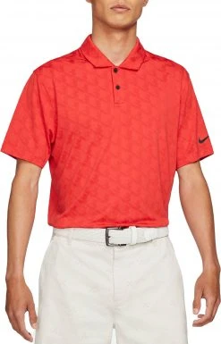 Nike Men's Dri-Fit UV Vapor Golf Polo Track Red