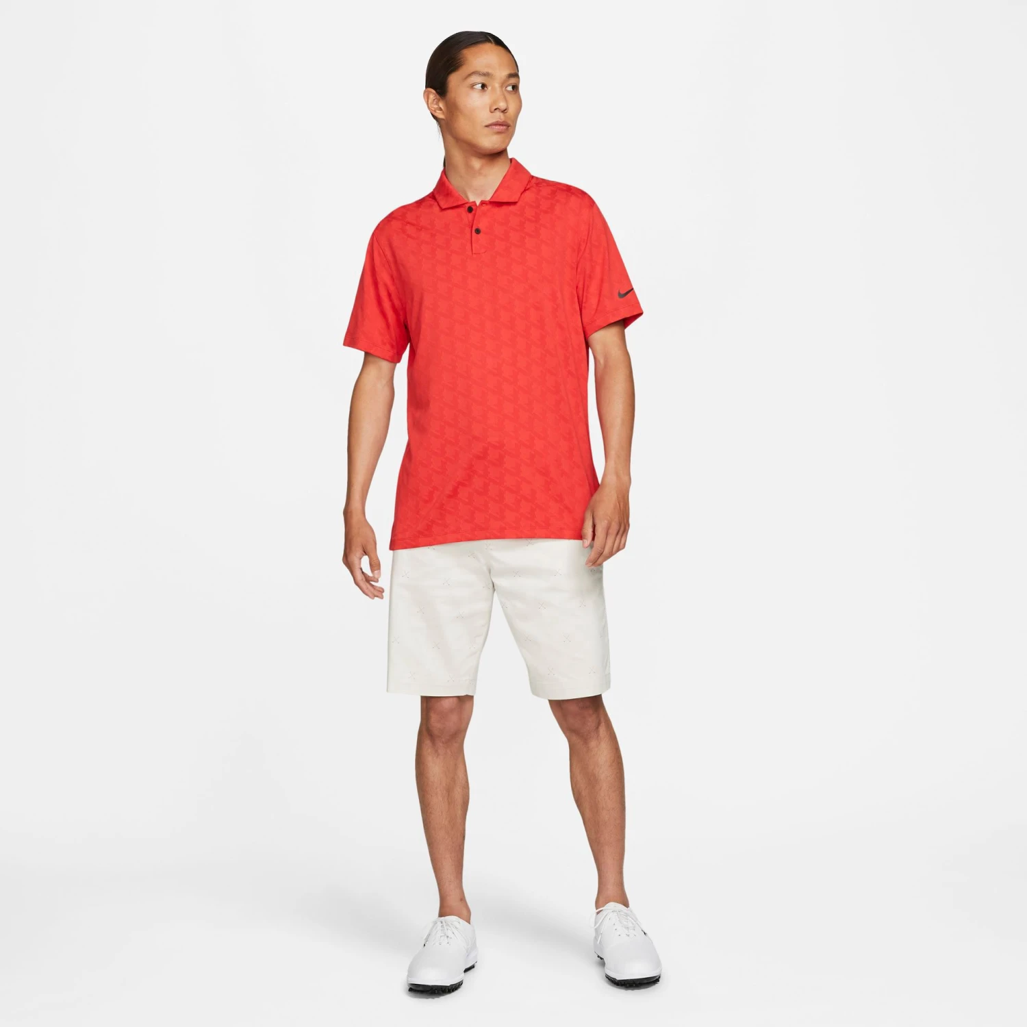 Nike Men's Dri-Fit UV Vapor Golf Polo Track Red 4 Nike Men's Dri-Fit UV Vapor Golf Polo Track Red - Image 2