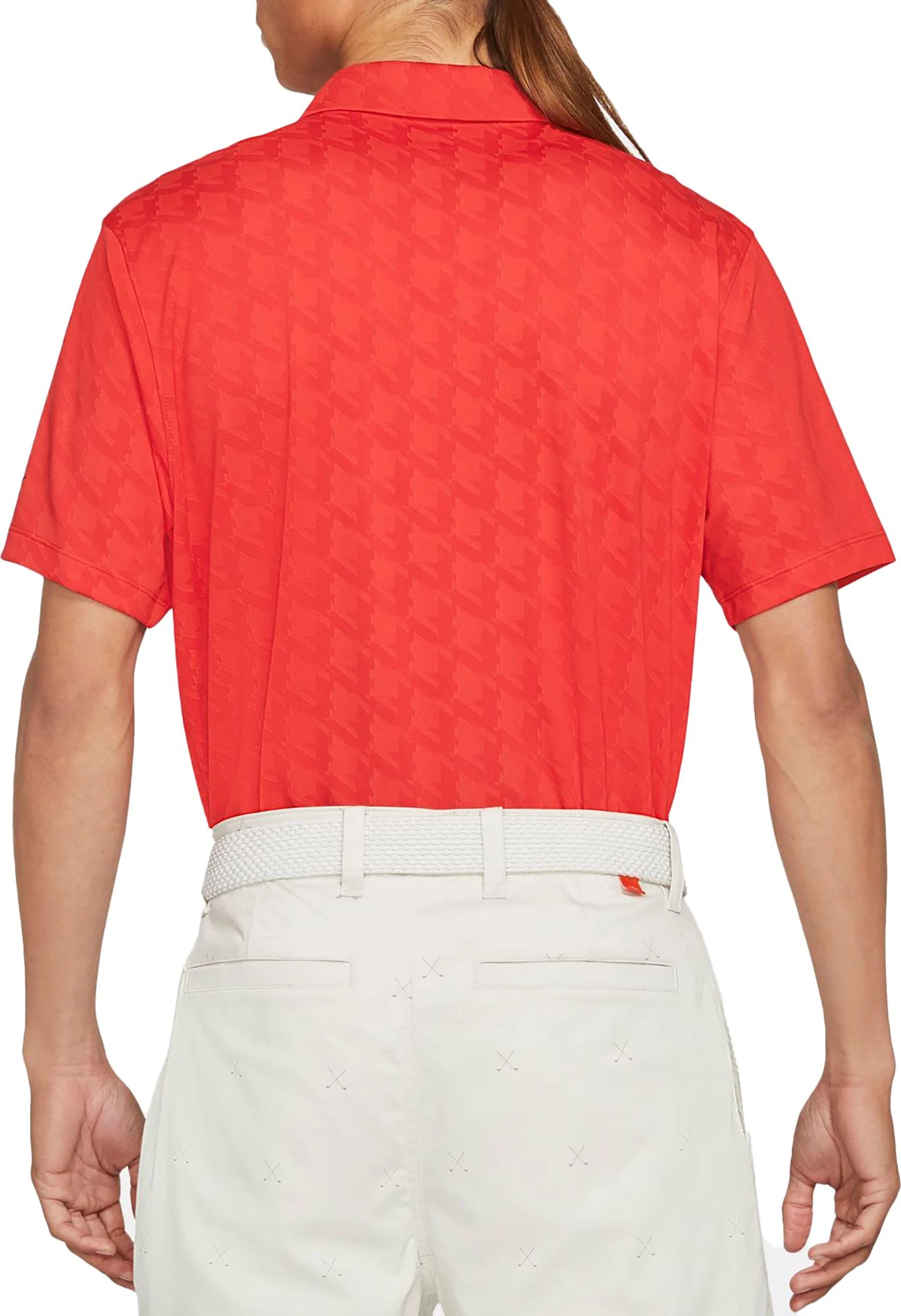 Nike Men's Dri-Fit UV Vapor Golf Polo Track Red 5 Nike Men's Dri-Fit UV Vapor Golf Polo Track Red - Image 3
