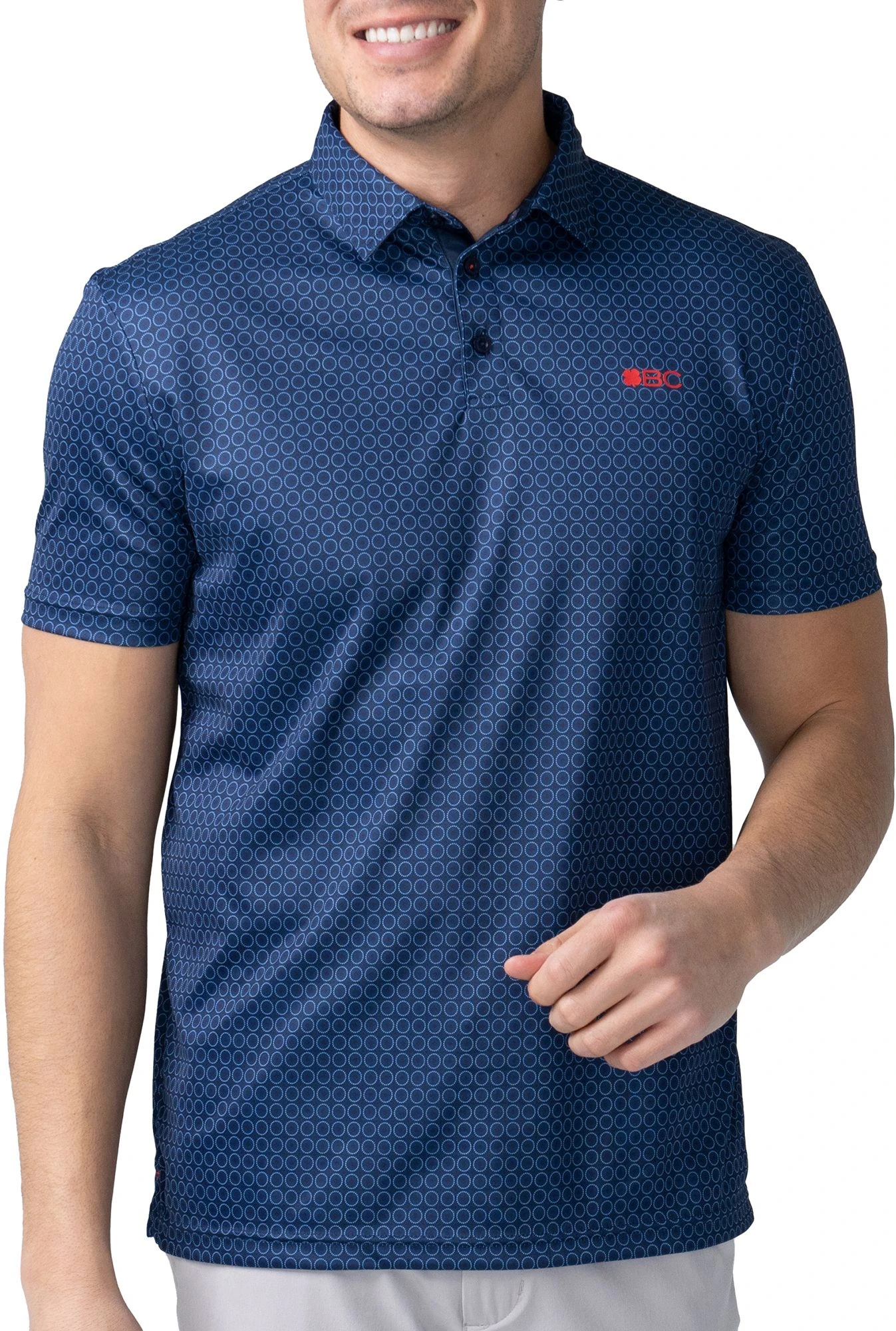 Black Clover Men's Crown Golf Polo Navy 3 Black Clover Men's Crown Golf Polo Navy