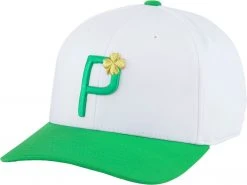 PUMA Men's St. Patty's Day P 110 Snapback Golf Hat Bright White/irish Green