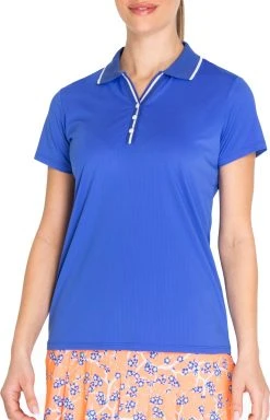 Sport Haley Women's Corona Short Sleeve Golf Polo Dazzling Blue