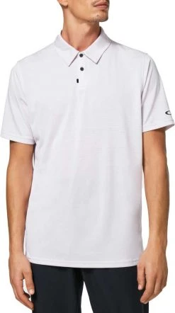 Oakley Men's Against The Grain Polo White Heather