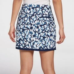 Lady Hagen Women's 17" Tummy Control Pull-On Wrap Golf Skort Oversized Dot Navy -Golf Apparel Sales Shop unnamed file 988