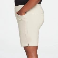 Lady Hagen Women's 10" Golf Shorts – Extended Sizes Light Khaki -Golf Apparel Sales Shop unnamed file 9901