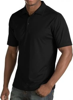 Antigua Men's Inspire Golf Polo Black