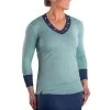 SwingDish Women's Nessa Heather Long Sleeve Golf Top Teal 1 SwingDish Women's Nessa Heather Long Sleeve Golf Top Teal -Golf Apparel Sales Shop unnamed file 9971