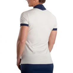 SwingDish Women's Maddox Short Sleeve Golf Top Cream -Golf Apparel Sales Shop unnamed file 9982