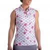 SwingDish Women's Audree Sleeveless Golf Polo Print -Golf Apparel Sales Shop unnamed file 9988